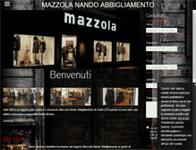 Tablet Screenshot of abbigliamentomazzola.com